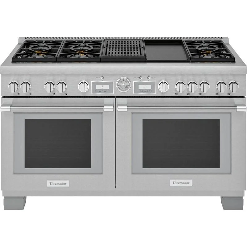 Thermador - 10.6 cu. ft Dual Fuel Range in Stainless - PRD606WCG Stainless