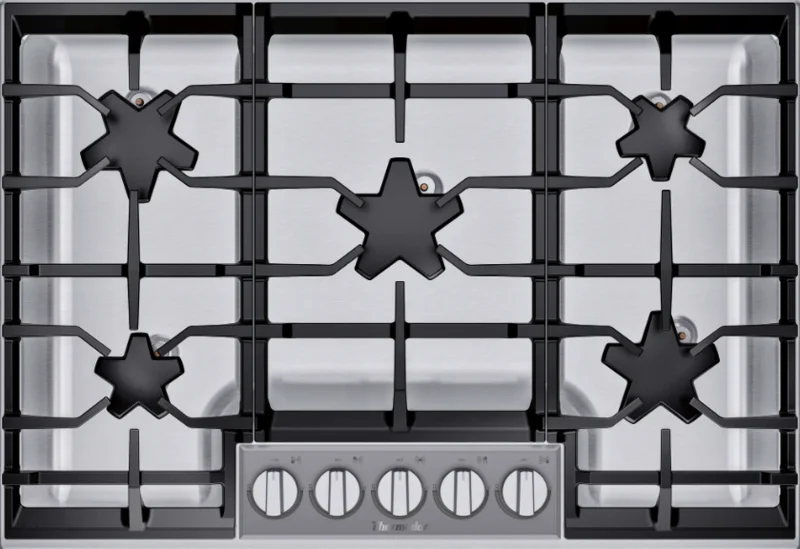 Thermador - 31 Inch Gas Cooktop in Stainless - SGSP305TS Stainless