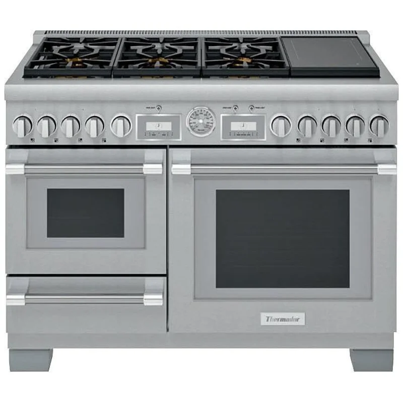 Thermador - 36.75 Inch Dual Fuel Range in Stainless (Premium Floor Model) - PRD48WISGC Stainless (Premium Floor Model)