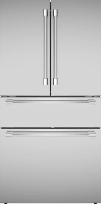 Thermador - 36 Inch 20.4 cu. ft Bottom Mount French Door Refrigerator in Stainless - T36FL821NS Stainless