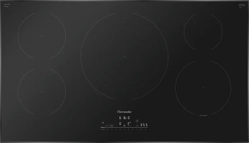 Thermador - 36 Inch Induction Cooktop in Black - CIT365BB Black
