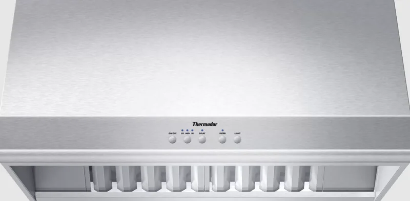 Thermador - 36 Inch Wall Mount and Chimney Range Vent in Stainless - PH36HS Stainless
