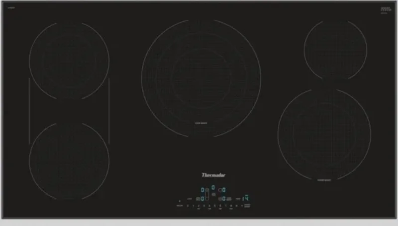 Thermador - 37 Inch Electric Cooktop in Black - CET366TB Black