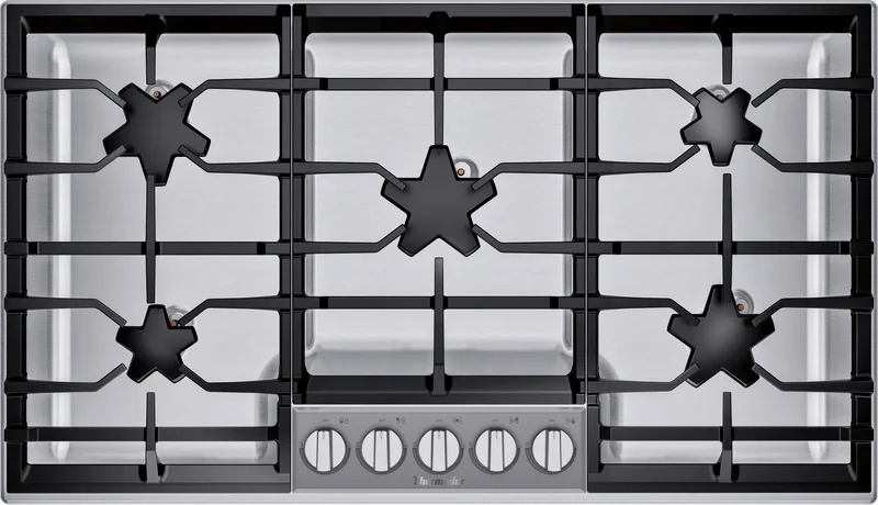 Thermador - 37 Inch Gas Cooktop in Stainless - SGSP365TS Stainless