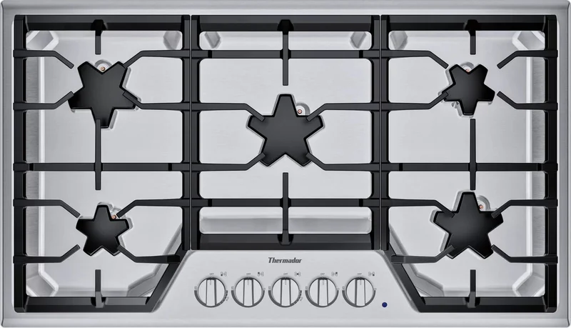 Thermador - 37 Inch Gas Cooktop in Stainless - SGSX365TS Stainless