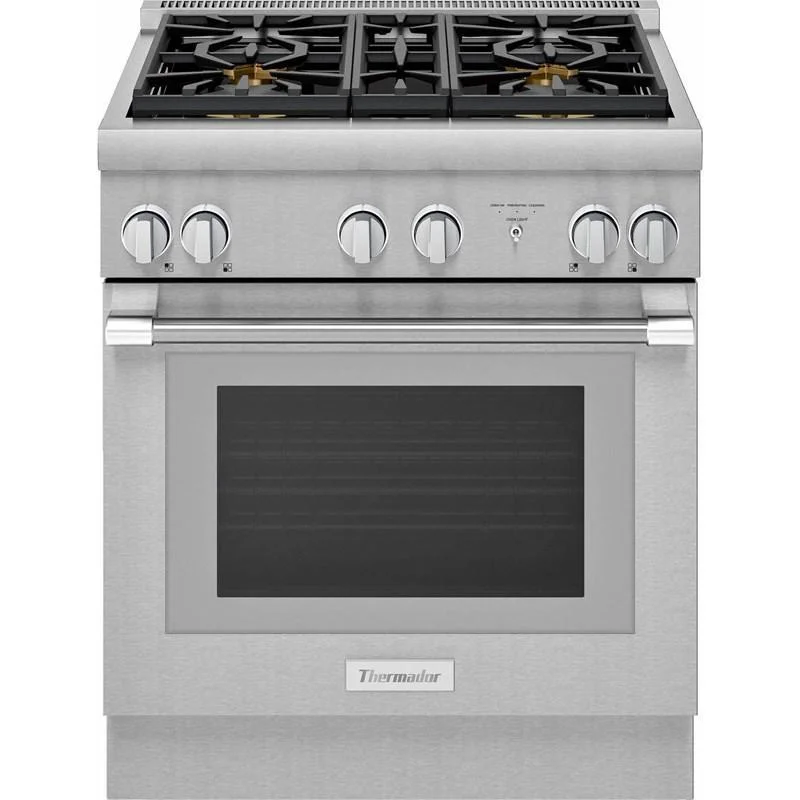 Thermador - 4.4 cu. ft Dual Fuel Range in Stainless - PRD304WHC Stainless