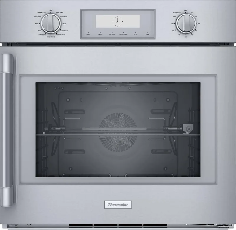 Thermador - 4.5 cu. ft Single Wall Oven in Stainless (Open Box) - POD301RW Stainless (Open Box)