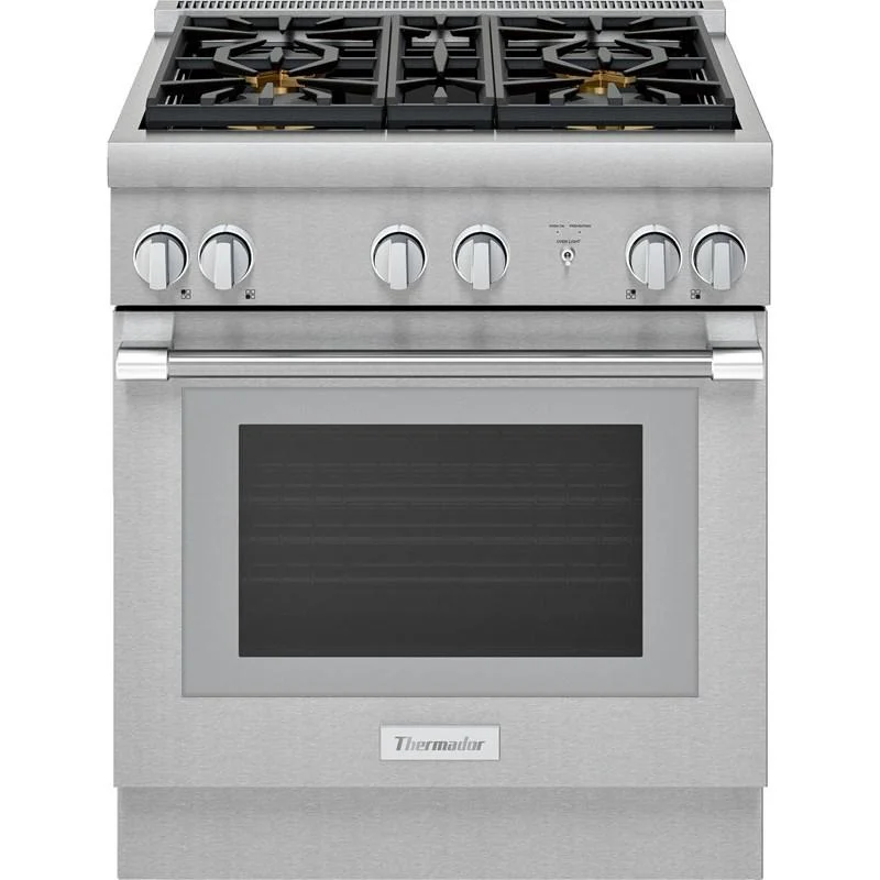 Thermador - 4.6 cu. ft Gas Range in Stainless - PRG304WH Stainless