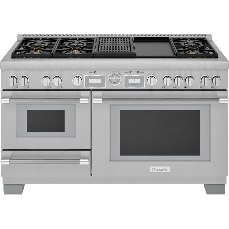 Thermador - 7.3 cu. ft Dual Fuel Range in Stainless - PRD606WCSG Stainless