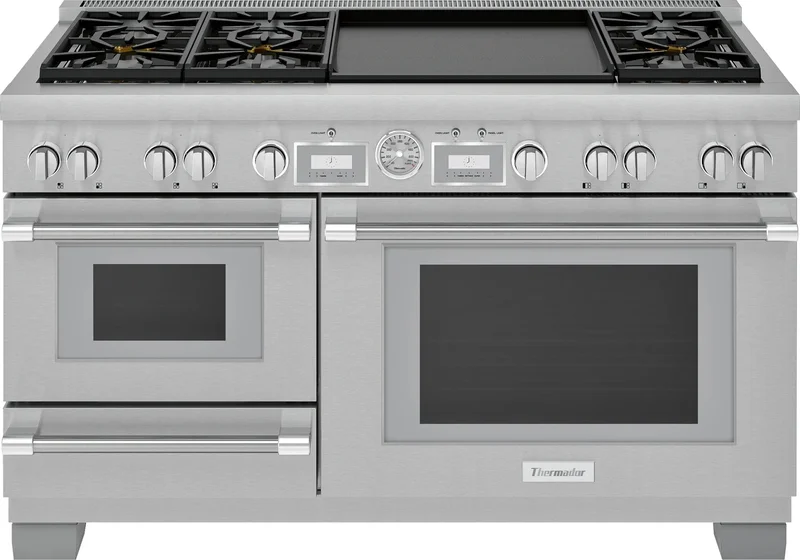 Thermador - 7.3 cu. ft Dual Fuel Range in Stainless - PRD606WESG Stainless