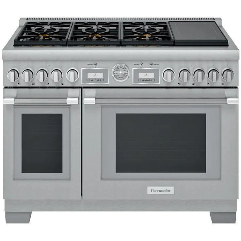 Thermador - 8.2 cu. ft Dual Fuel Range in Stainless - PRD486WIGC Stainless