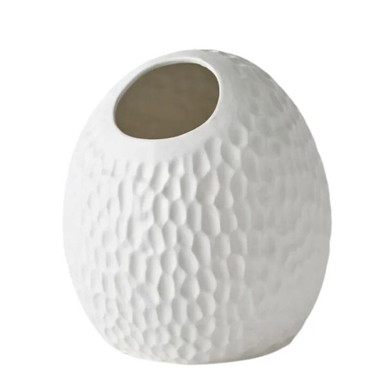 Thumb Pot Large, Matte White, 11"H