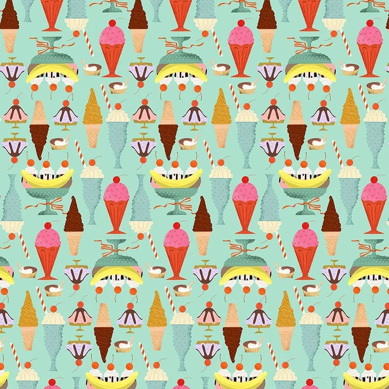 TICKET TO RIDE: Scoops-Opal (1/4 Yard)