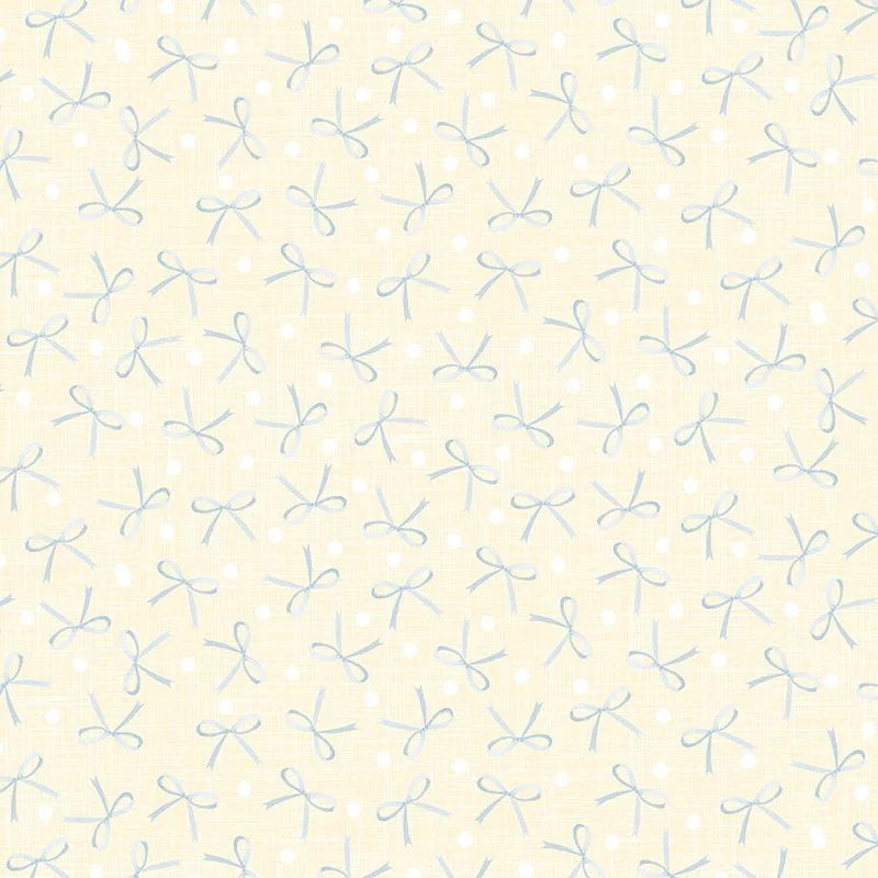 TIL THE COWS COME HOME: Bows-Vanilla (1/4 Yard)