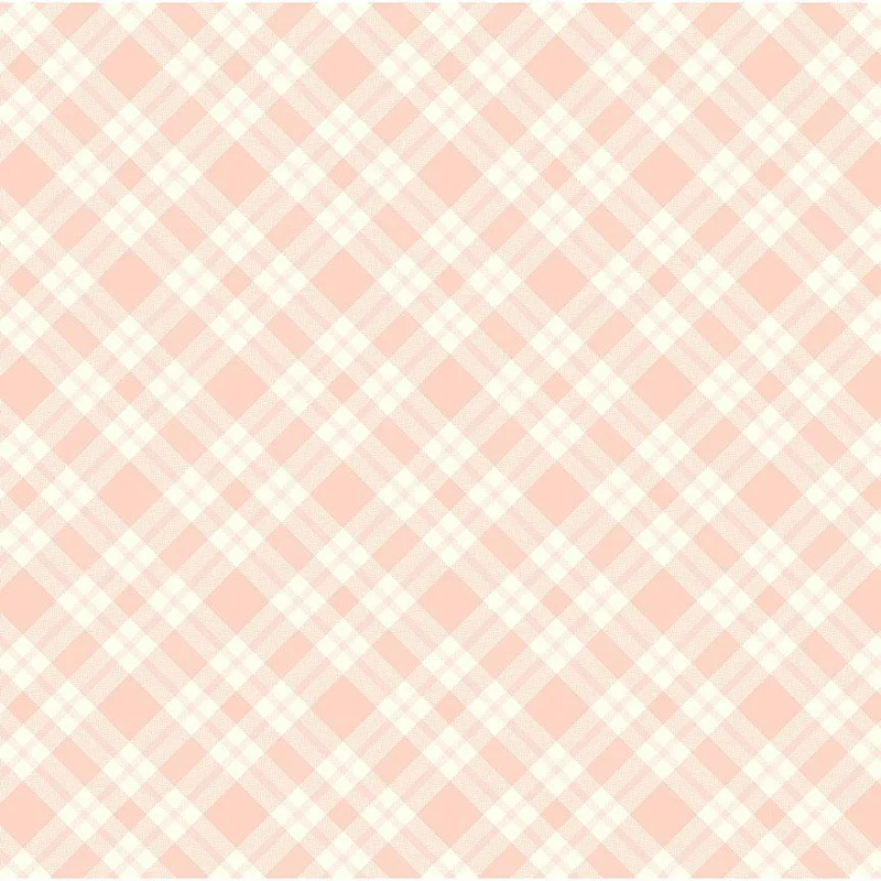 TIL THE COWS COME HOME: Tartan Plaid-Blush (1/4 Yard)
