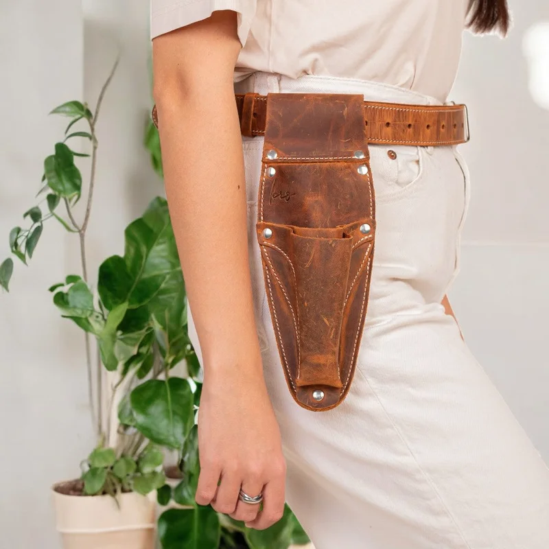 TimberCraft Leather Tool Carrier Brown