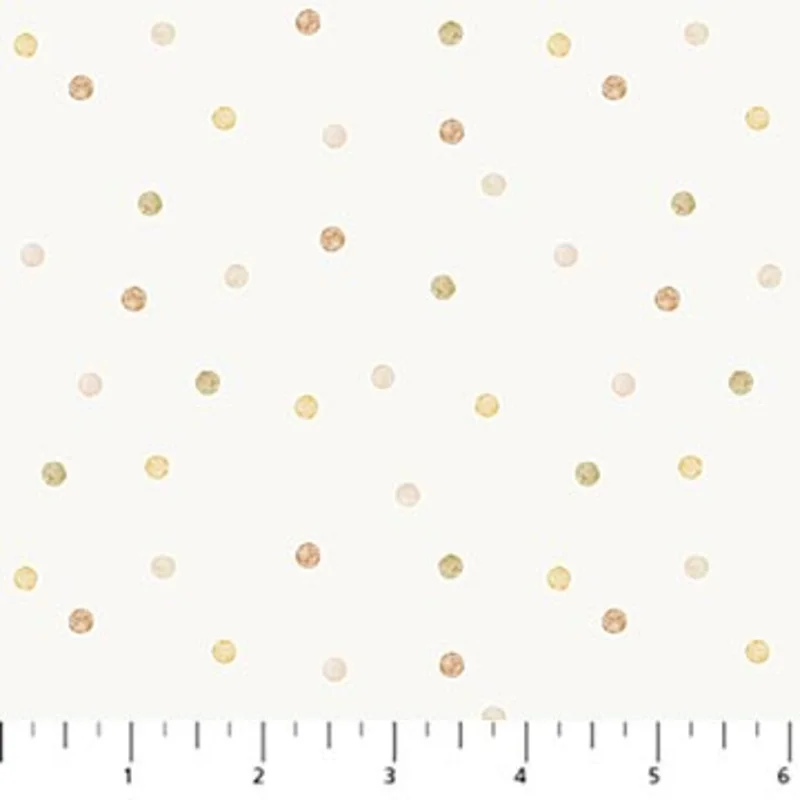 TINY WADDLES: Dots-Cream (1/4 Yard)