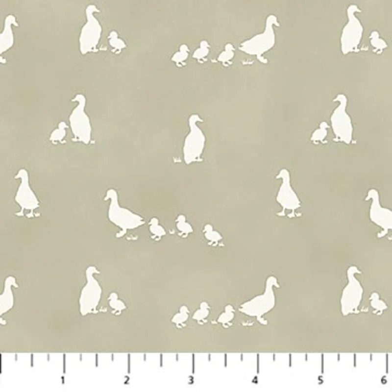 TINY WADDLES: Ducklings-Green (1/4 Yard)