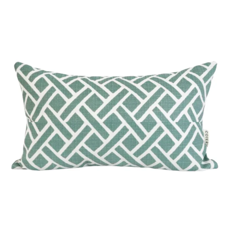 Tisbury Outdoor, Aqua, 14" x 20"