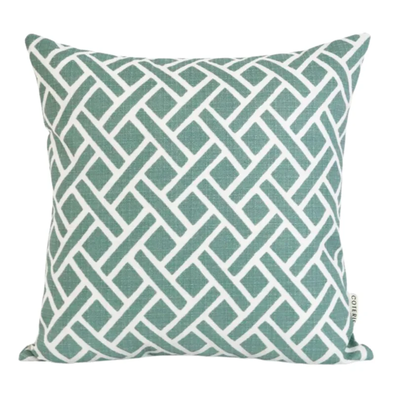 Tisbury Outdoor, Aqua, 22" x 22"