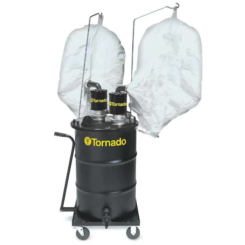 Tornado Dual Air Jumbo, Shop Vac, 55 Gallon, 25HP Air Compressor Required, Tool Kit Not Included, 4 Year Warranty, 95962