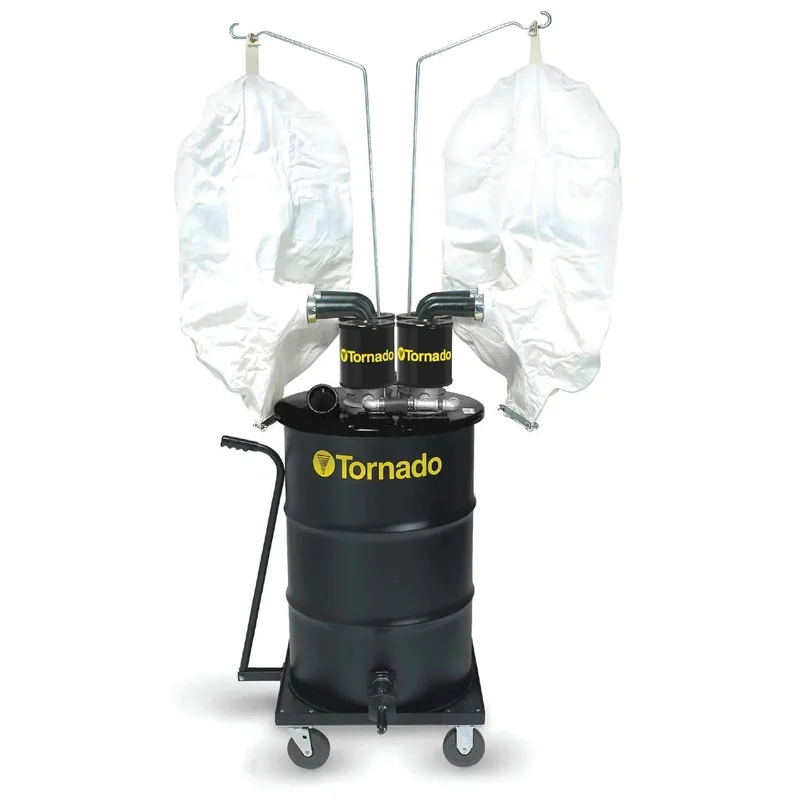 Tornado Quad Air Jumbo, Shop Vac, 55 Gallon, 50HP Air Compressor Required, Tool Kit Not Included, 4 Year Warranty, 98451