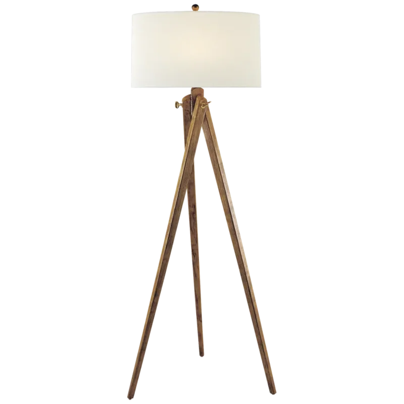 Tripod Floor Lamp, French Wax