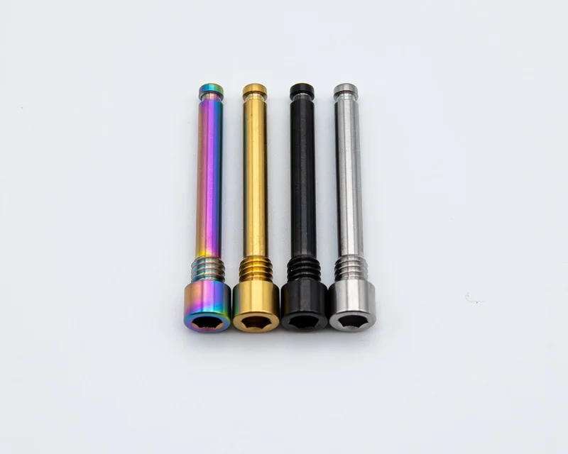 TRP Brake Pad Retaining Axle Titanium Bolt Rainbow Oil Slick