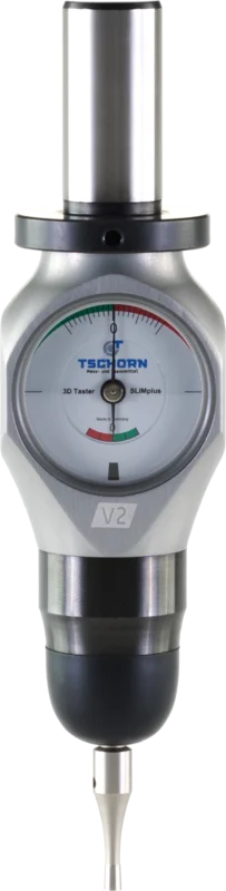 TSCHORN 3D Tester Edge Finder DREHplus V2, 3/4" (19.05mm) Shank, 0.14" - 0.12" (3.6 - 3.2mm) Sensing Tip, Measuring All Axes & Rotating Center, 4940-0034