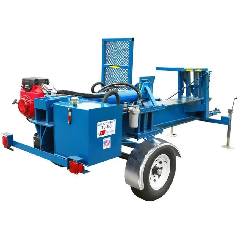 TSI TC-350 Mobile Wheel Crusher For OTR Wheels (Gas)