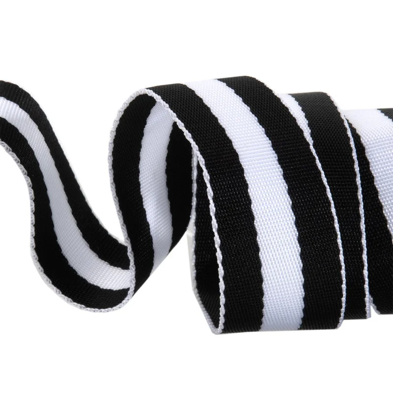Tula Pink: 1.5" Striped Webbing 2-Yard Pre-Cut-Paper Ink