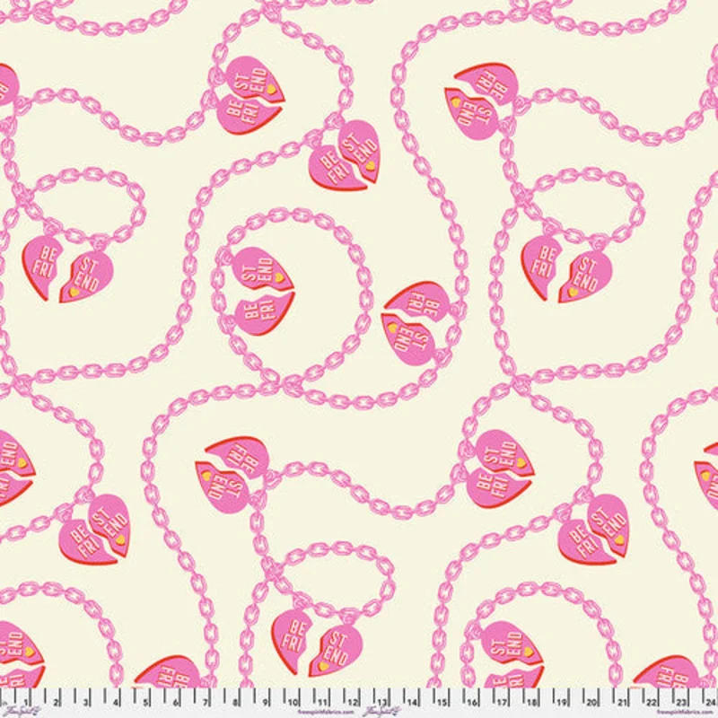 Tula Pink BESTIES: Big Charmer 108-Blossom (1/4 Yard)