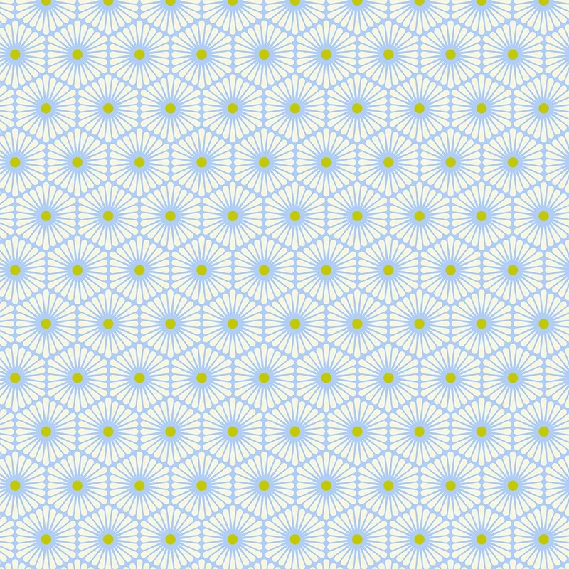 Tula Pink BESTIES: Daisy Chain-Bluebell (1/4 Yard)