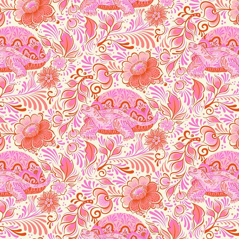 Tula Pink BESTIES: No Rush-Blossom (1/4 Yard)