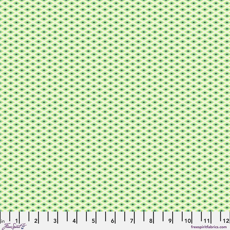 Tula Pink FLORAL REEF: Lighthouse Windows-Seagrass (1/4 Yard)