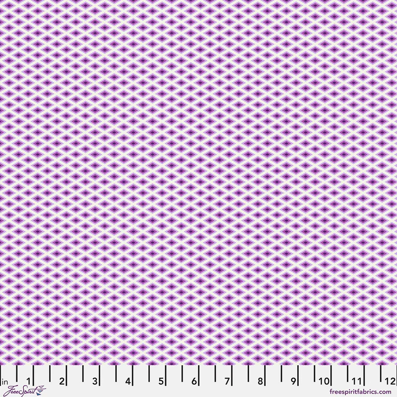 Tula Pink FLORAL REEF: Lighthouse Windows-Ultraviolet (1/4 Yard)