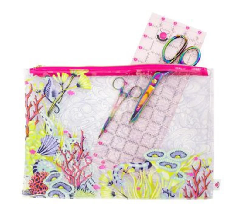 Tula Pink: Floral Reef Medium Zip Bag