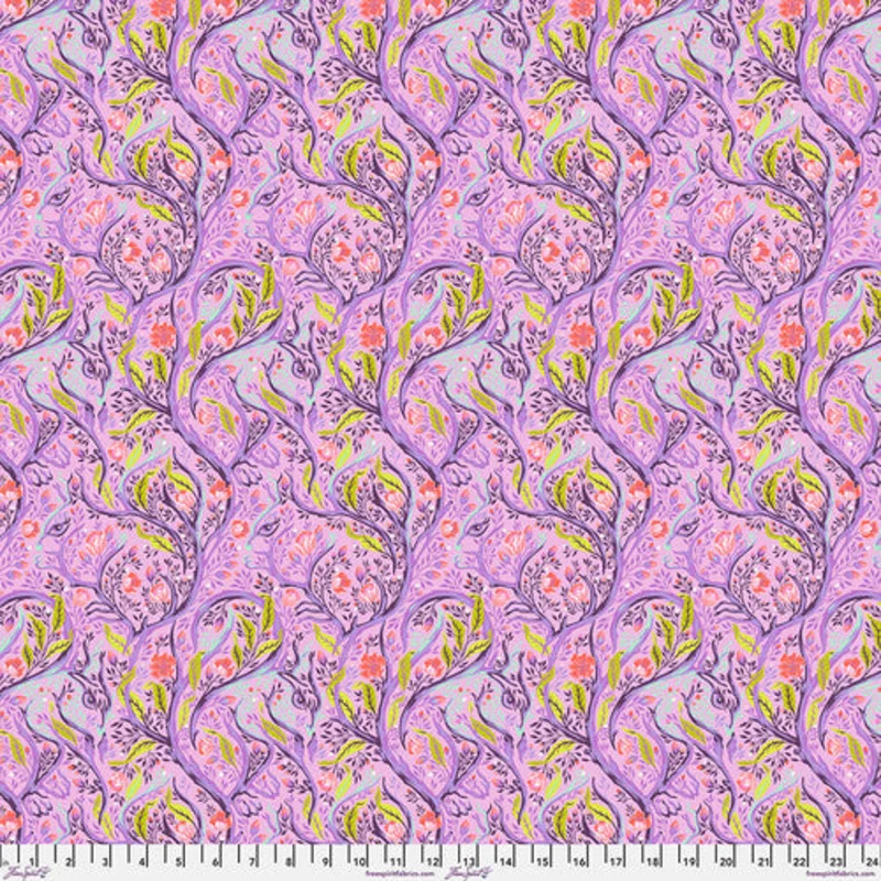 Tula Pink FULL MOON FOREST II: Branch Manager-Blossom (1/4 Yard)