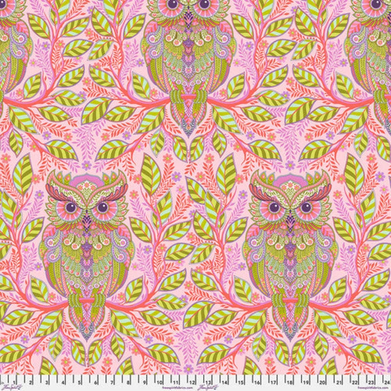 Tula Pink FULL MOON FOREST II: Hootie Patootie-Honey (1/4 Yard)