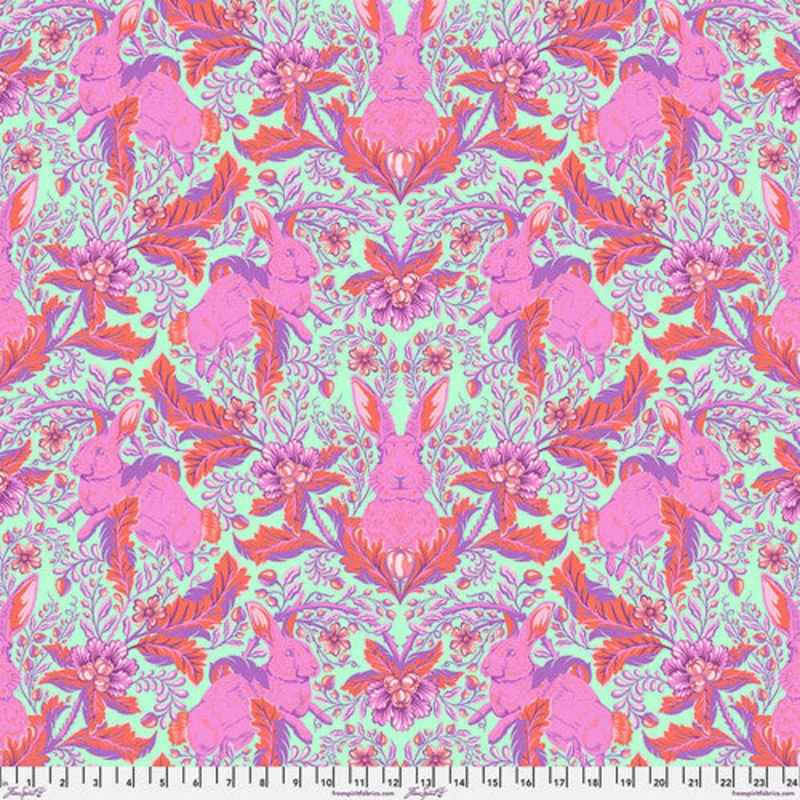 Tula Pink FULL MOON FOREST II: Hoppy Go Lucky-Blossom (1/4 Yard)
