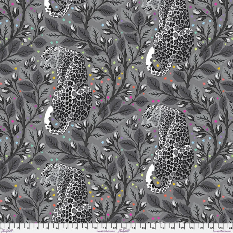Tula Pink GRAYWORK MINKY: 58" Birthmark-Shadow (1/4 Yard)
