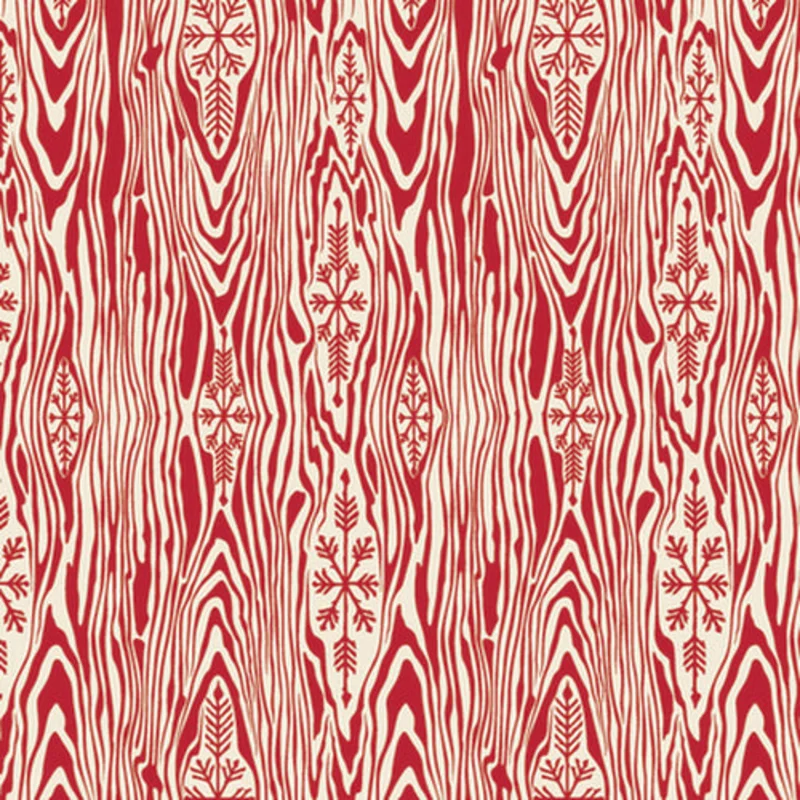 Tula Pink HOLIDAY HOMIES: Flannel Yule Log - Holly Berry (1/4 Yard)