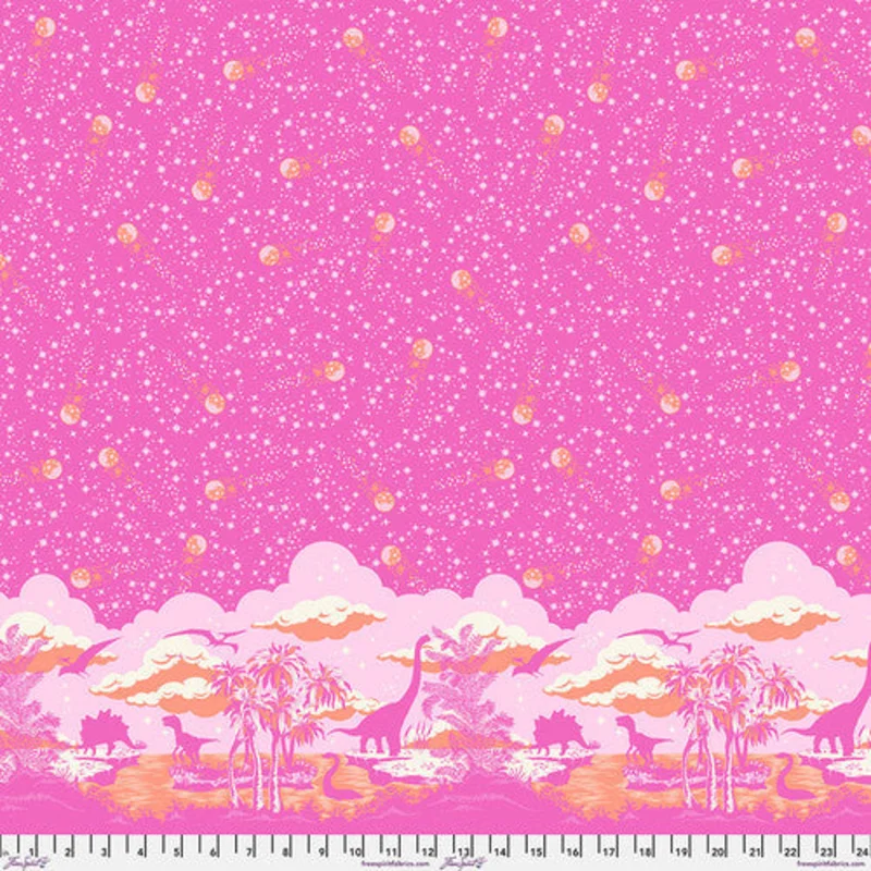 Tula Pink Roar!: Meteor Showers- Blush (1/4 Yard)