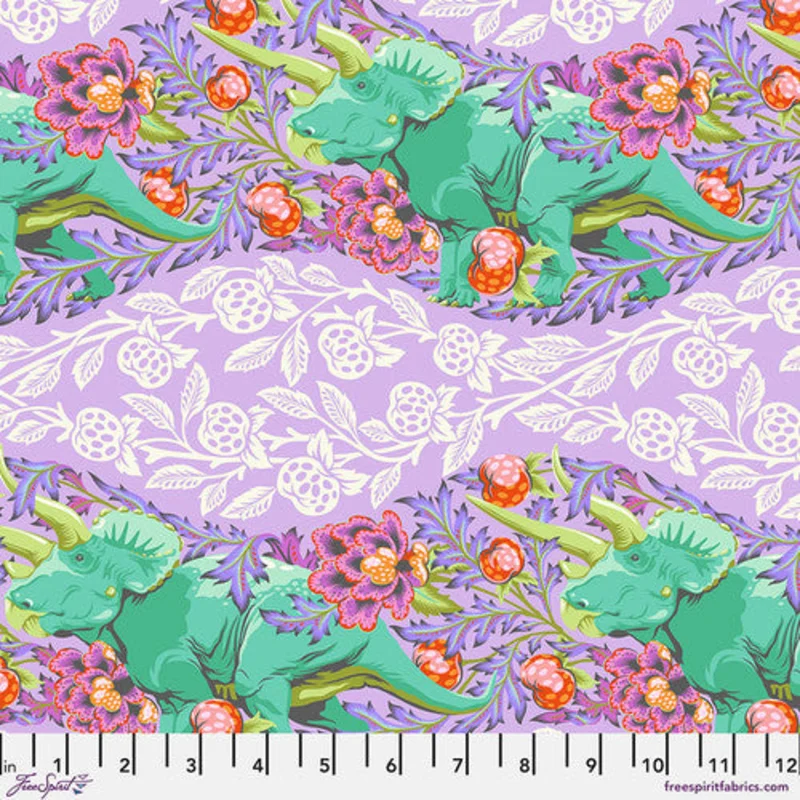 Tula Pink Roar!: Trifecta- Mist (1/4 Yard)