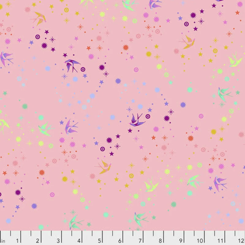 Tula Pink TRUE COLORS: Fairy Dust-Blush (1/4 Yard)