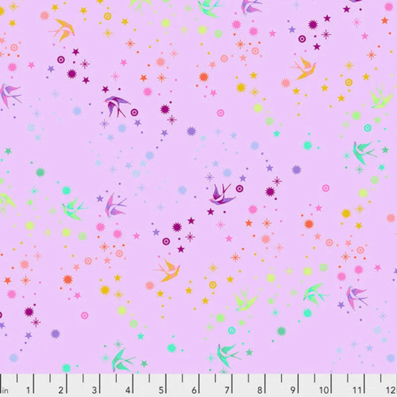 Tula Pink TRUE COLORS: Fairy Dust-Lavender (1/4 Yard)