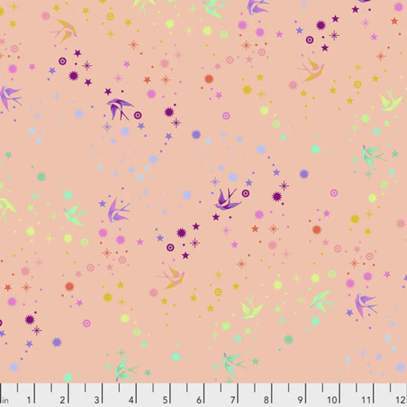 Tula Pink TRUE COLORS: Fairy Dust-Sherbert (1/4 Yard)