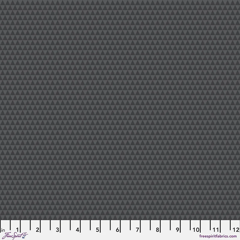 Tula Pink TRUE COLORS GRAYWORK: Kinda Shady-Carbon (1/4 Yard)