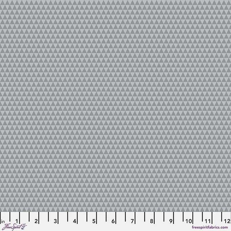 Tula Pink TRUE COLORS GRAYWORK: Kinda Shady-Fog (1/4 Yard)