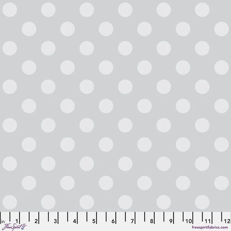 Tula Pink TRUE COLORS GRAYWORK: Pom Pom-Fog (1/4 Yard)